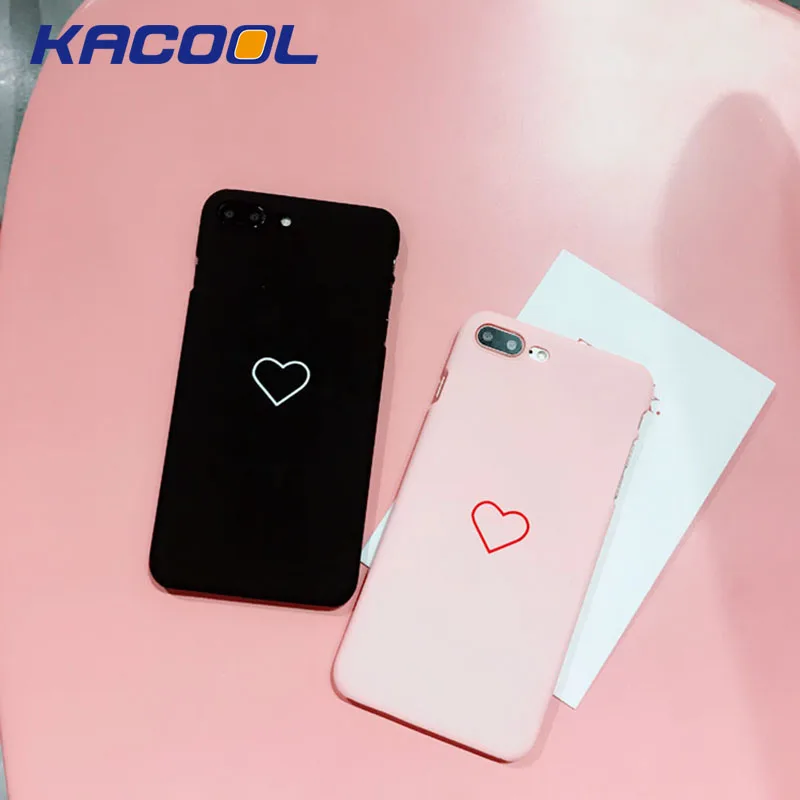 Чехлы для телефонов KACOOL с сердечками iPhone 6 6Plus 6s Plus жесткий защитный чехол из