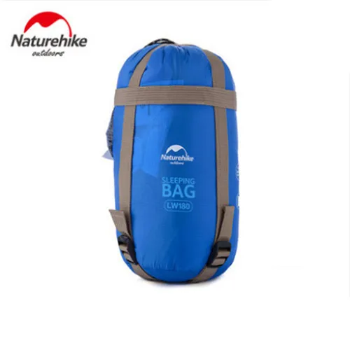 Sky Blue Naturehike 190x75 см мини Сверхлегкий конверт спальный мешок для весны, лета, осени, Открытый походный спальный мешок для альпинизма - Цвет: Sky Blue