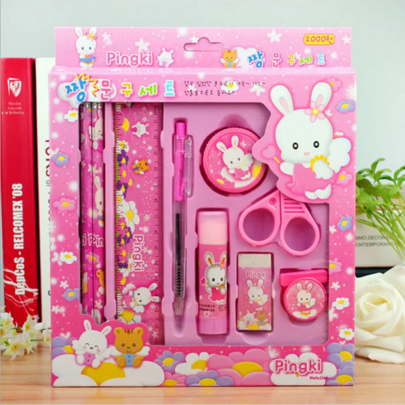 1 комплект мультяшная кавайная карандашная линейка точилка для ушей 9 в