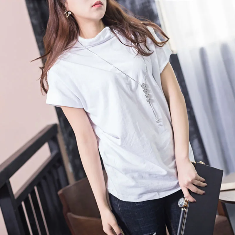 Женская футболка большого размера летняя с коротким рукавом и летучая мышь