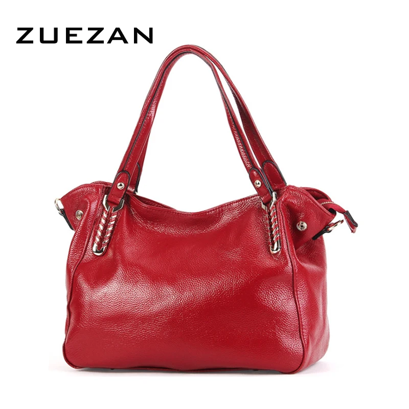 Вместительная сумка для поездок женская через плечо из натуральной воловьей