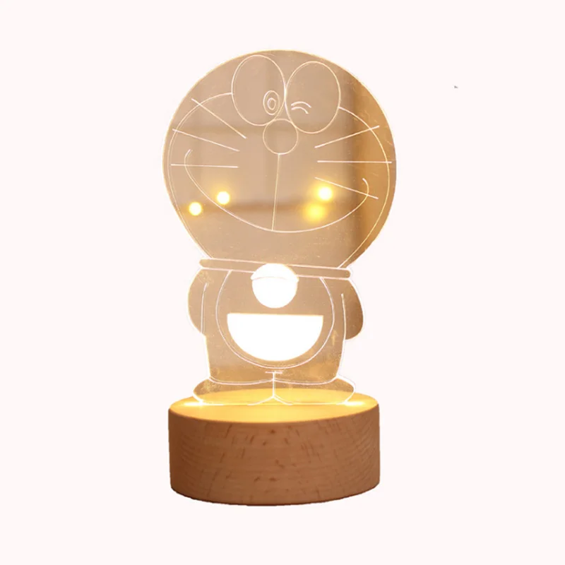 5 в USB зарядка ночник Дораэмон моделирование настольная лампа мультфильм