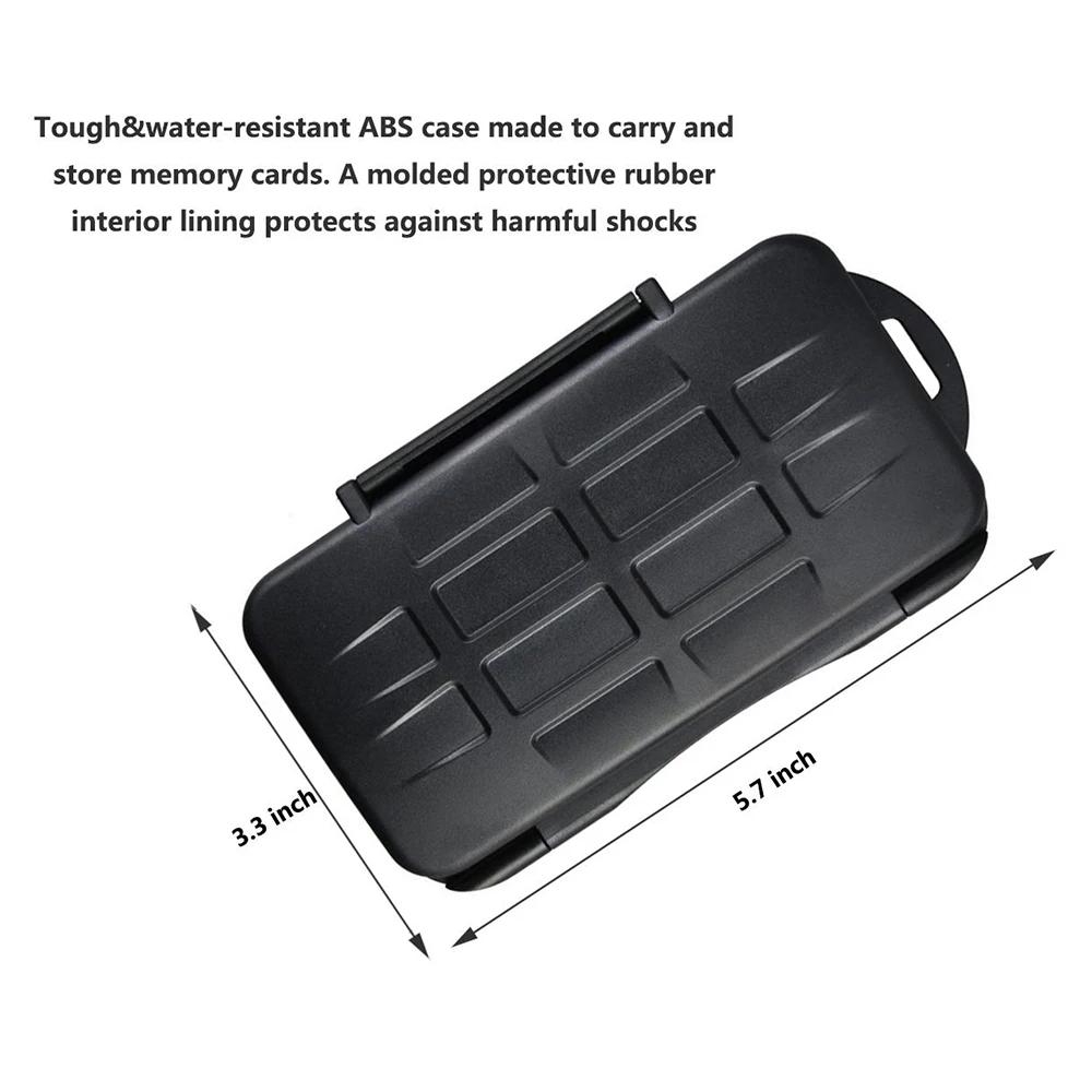 Чехол для карт памяти LXH 24 слота прочный водонепроницаемый картридж 12SD и 12TF/ Micro