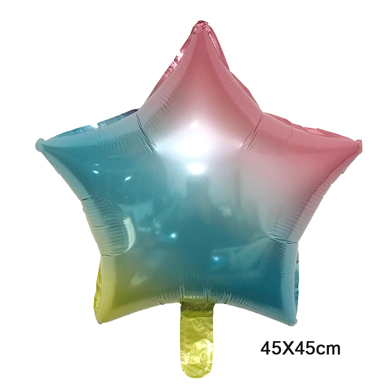 5 шт. 45X45 с надписью Rainbow Love воздушные шары &quotЗвезды&quot на свадьбу День Святого