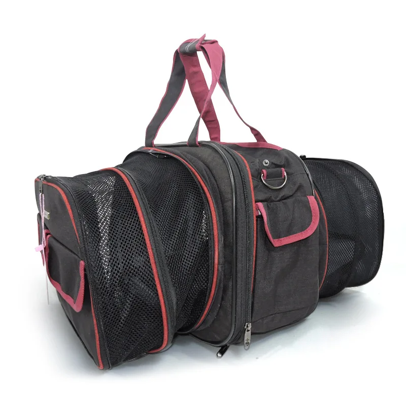 Переносная сумка для собак воздухопроницаемая расширяемая дорожная маленьких и