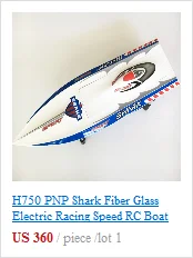 H750 комплект Акула стекловолокно электрические Гонки Скорость RC лодка Корпус только Расширенный плеер белый TH02640
