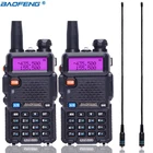 Двухдиапазонная рация BaoFeng UV-5R, VHFUHF136-174Mhz и 400-520 МГц, двухсторонняя радиосвязь BF-UV5R Ham UV 5R с 2 антеннами NA-771, 2 шт.