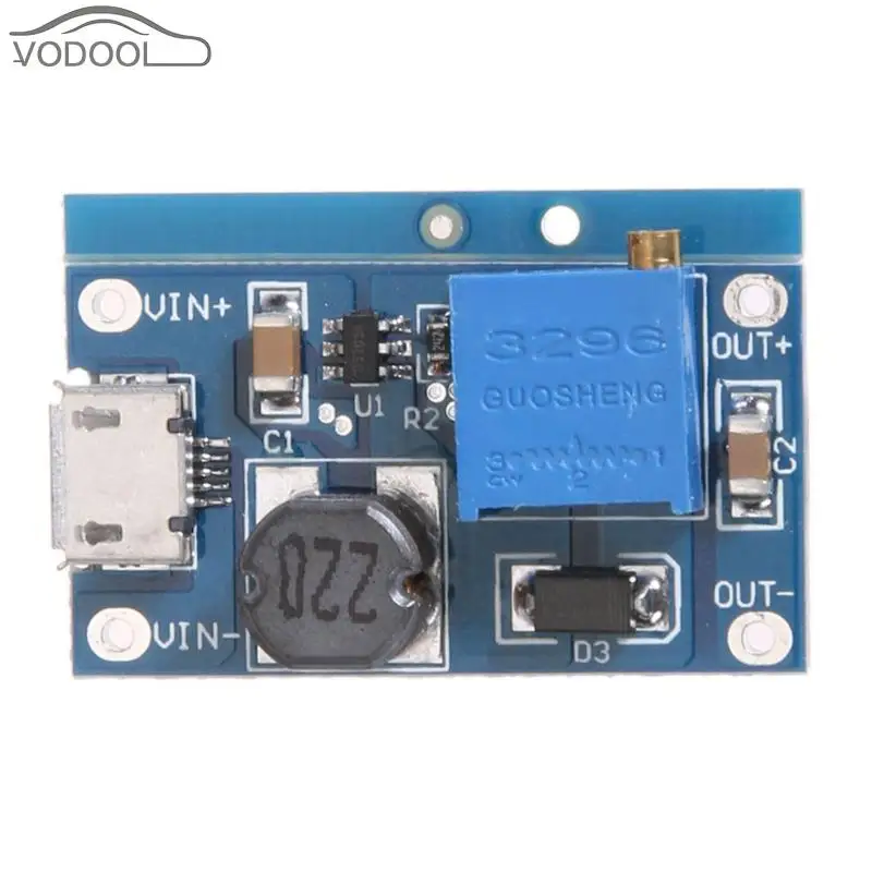 DC-DC 2 V-24 V Напряжение до 5-26V 2A Max Step Up Модуль усилитель мощности конвертер Питание модуль с индикатор работы