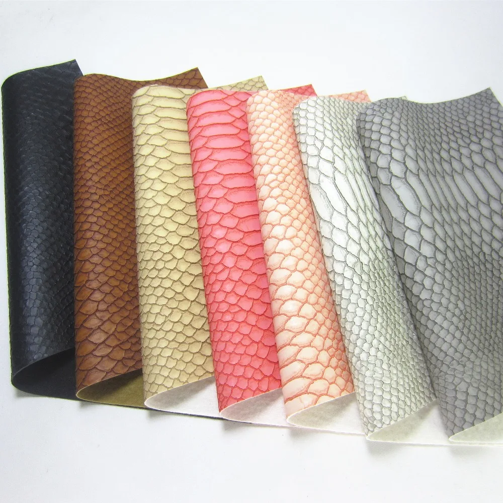 A4 лист змеиная текстурированная искусственная кожа для сумок DIY Craft Project F0430 | Дом и