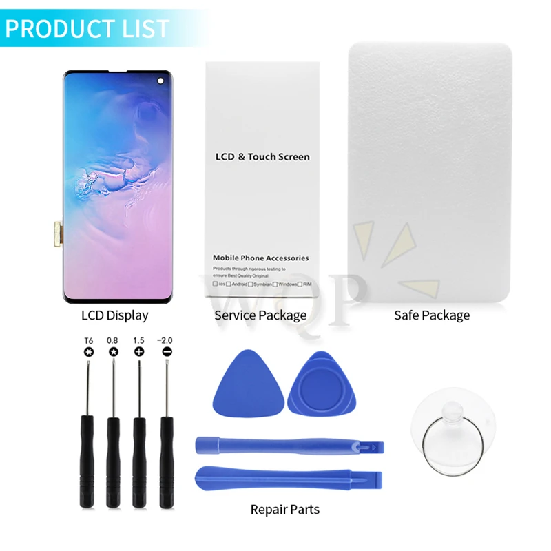 Для Samsung Galaxy S10 lcd G9730 2019 + G975 ЖК дисплей с сенсорным экраном дигитайзер в сборе для