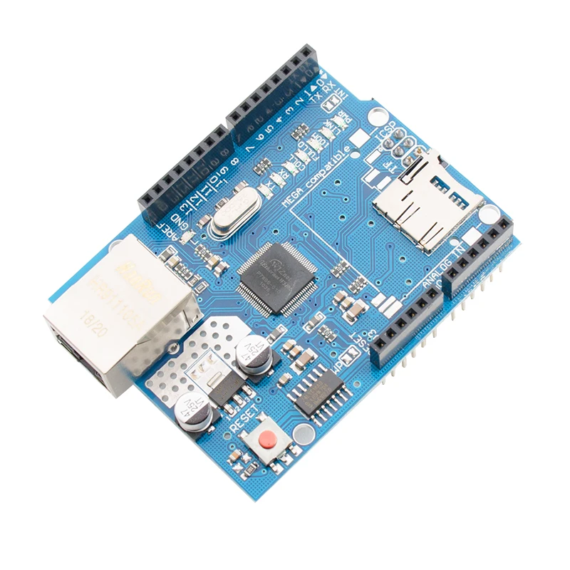 Плата расширения сети Ethernet W5100 самостоятельное обучение SD карта для Arduino|development