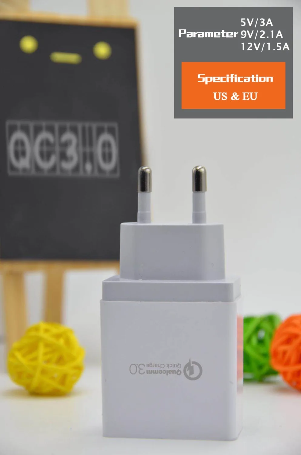 Для xiaomi usb зарядное устройство quick charge 3 0 для iphone X Быстрая зарядка 1 порт Разъем EU US