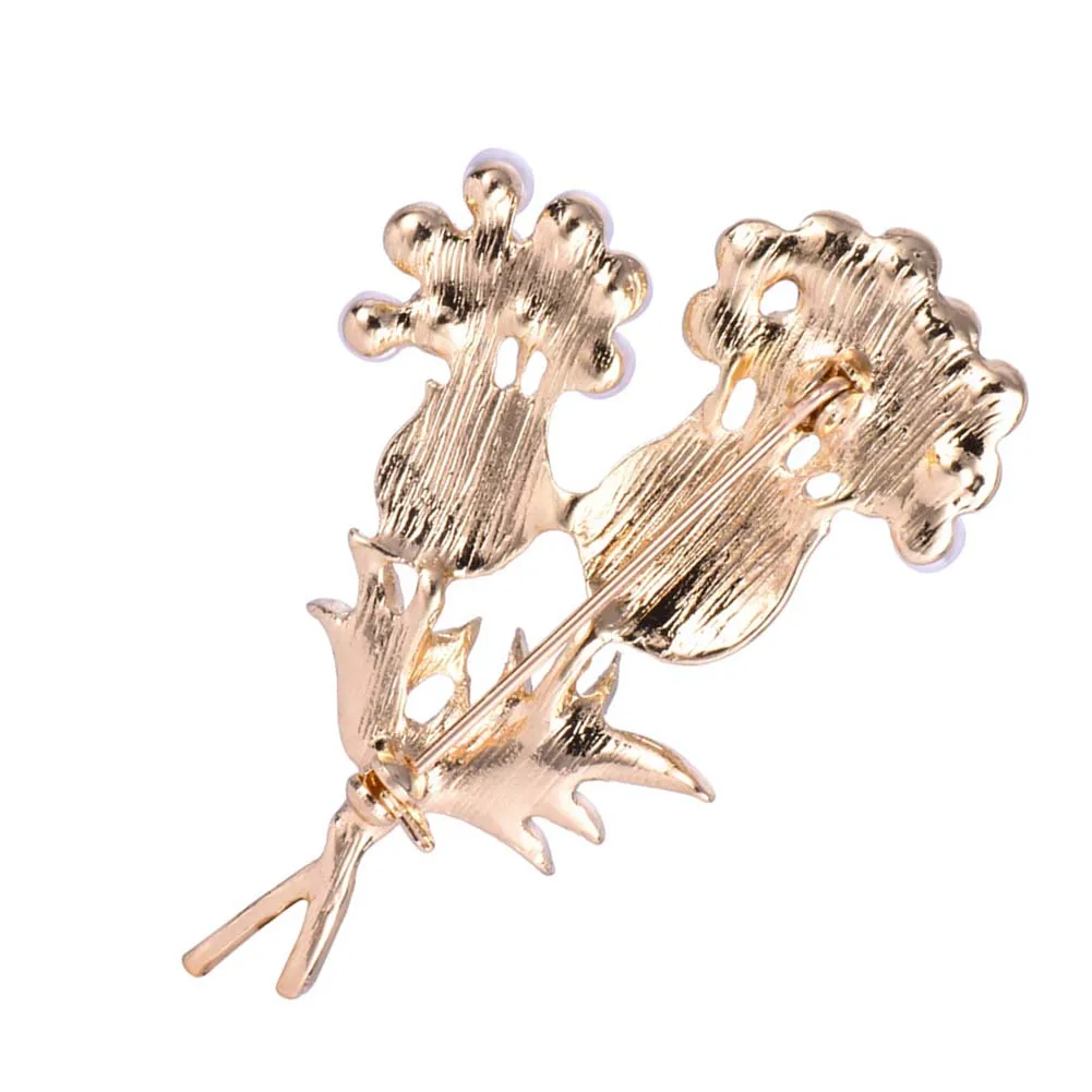 Женская эмалированная брошь в виде ананаса с искусственным жемчугом|brooch gift|tree
