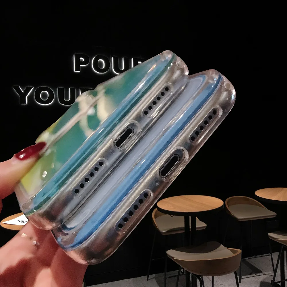 Популярный цветной светящийся чехол для iPhone X XR XS MAX 6 S 7 Plus 8 Suprem Sports украшенные