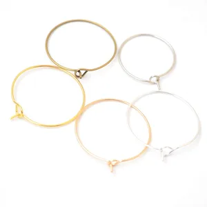 MIAOCHI фурнитура для ювелирных изделий, Diy 20 мм 25 мм 30 мм 35 мм ЗолотыеСеребристыебронзовыеСеребристые тоновые серьги-петли для изготовления ювелирных изделий