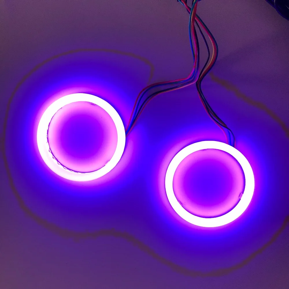 2 шт. RGB Универсальный Автомобильный led Ангельские Глазки хлопковый свет halo Кольцо
