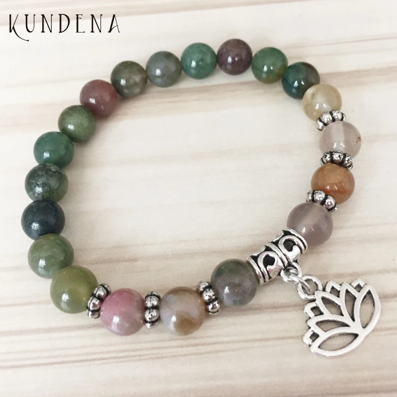 Намаста Лотос йога кулон браслет для снятия стресса медитация мала запястье