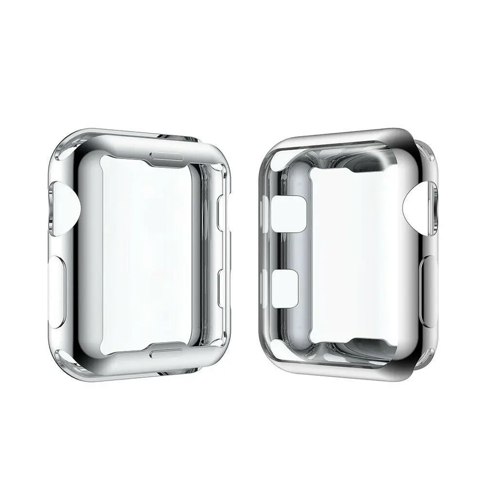 1 шт 38 мм/42 мм Прозрачный Ультра полный Чехол Защита экрана для Apple Watch Series 3|Защита