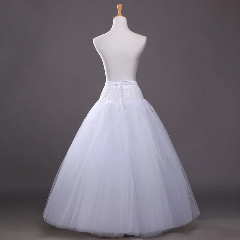 Горячая распродажа! 2018 самые дешевые трапециевидные белые свадебные подъюбники