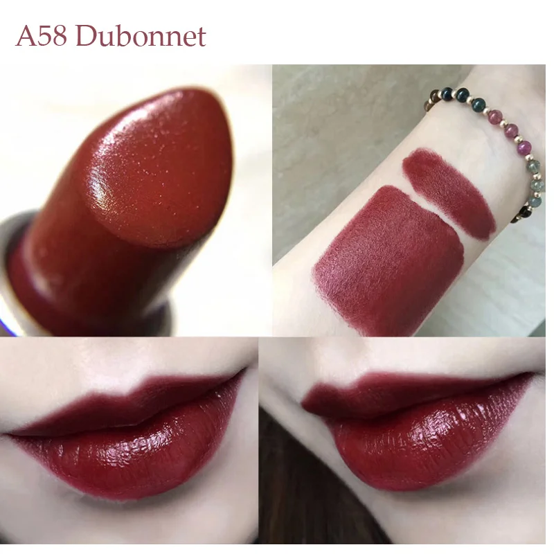 A58 Dubonnet MYG матовая губная помада телесного цвета, финишная Увлажняющая губная помада, русская красная леди жук, Rubby Woo Sin Diva - Цвет: A58 Dubonnet