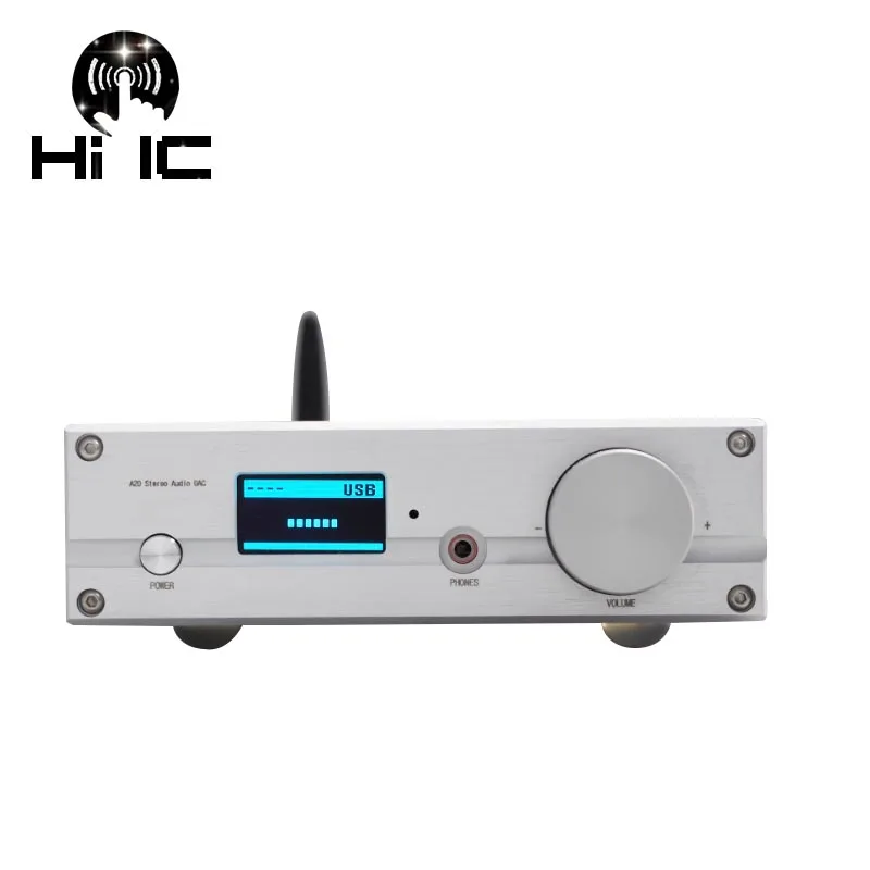 Hi Fi аудио декодер ES9038Q2M USB DAC XMOS XU208 DSD512 32 бит/384 кГц TPA6120A2 COAX/OPT/USB/Bluetooth 5 0 вход OLED