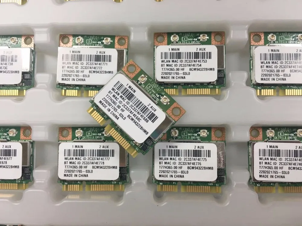 Broadcom BCM943228HMB Foxconn T77H365.00 HF 300M 802,11 a/b/g/n+ Bluetooth 4,0 для asus acer sony