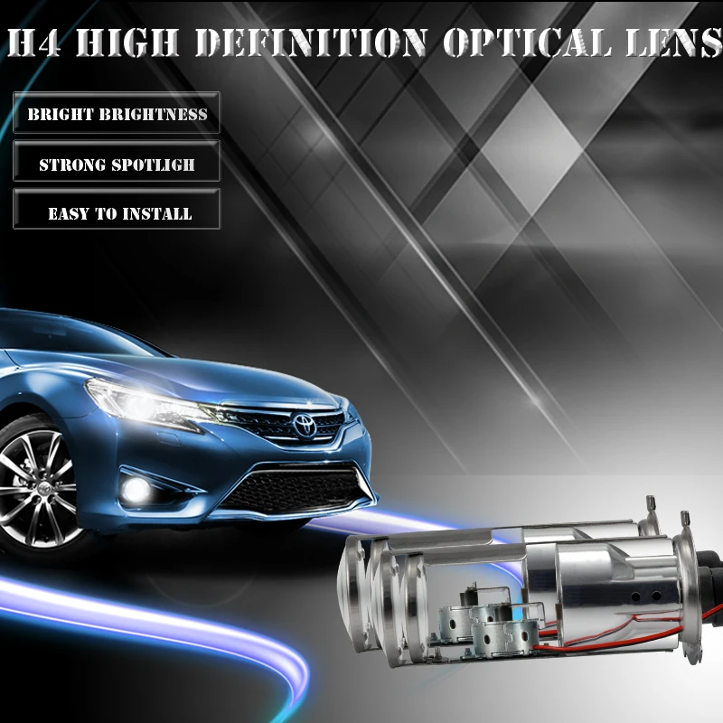 GZKAFOLEE 12V 55W h4 ксеноновая лампа 4300K 6000K 8000K белая автомобильная лампа для фар мини-проектор двойной кожухи объективов