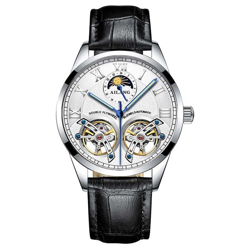Relogio Automatico Masculino Топ бренд AILANG Новые Роскошные автоматические часы для мужчин Tourbillon механические часы спортивные военные часы - Цвет: 4