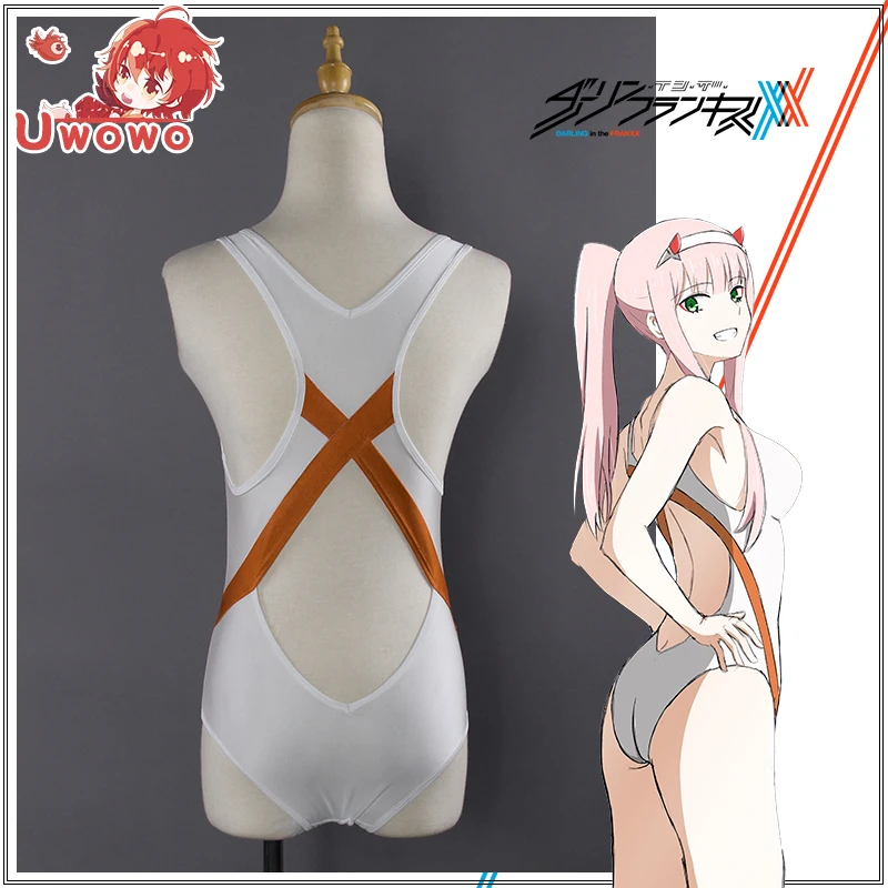 Anime DARLING in the FRANXX zero two cosplay costume Swimsuit 02 ICHIGO swimming suit women Swimwear | Тематическая одежда и