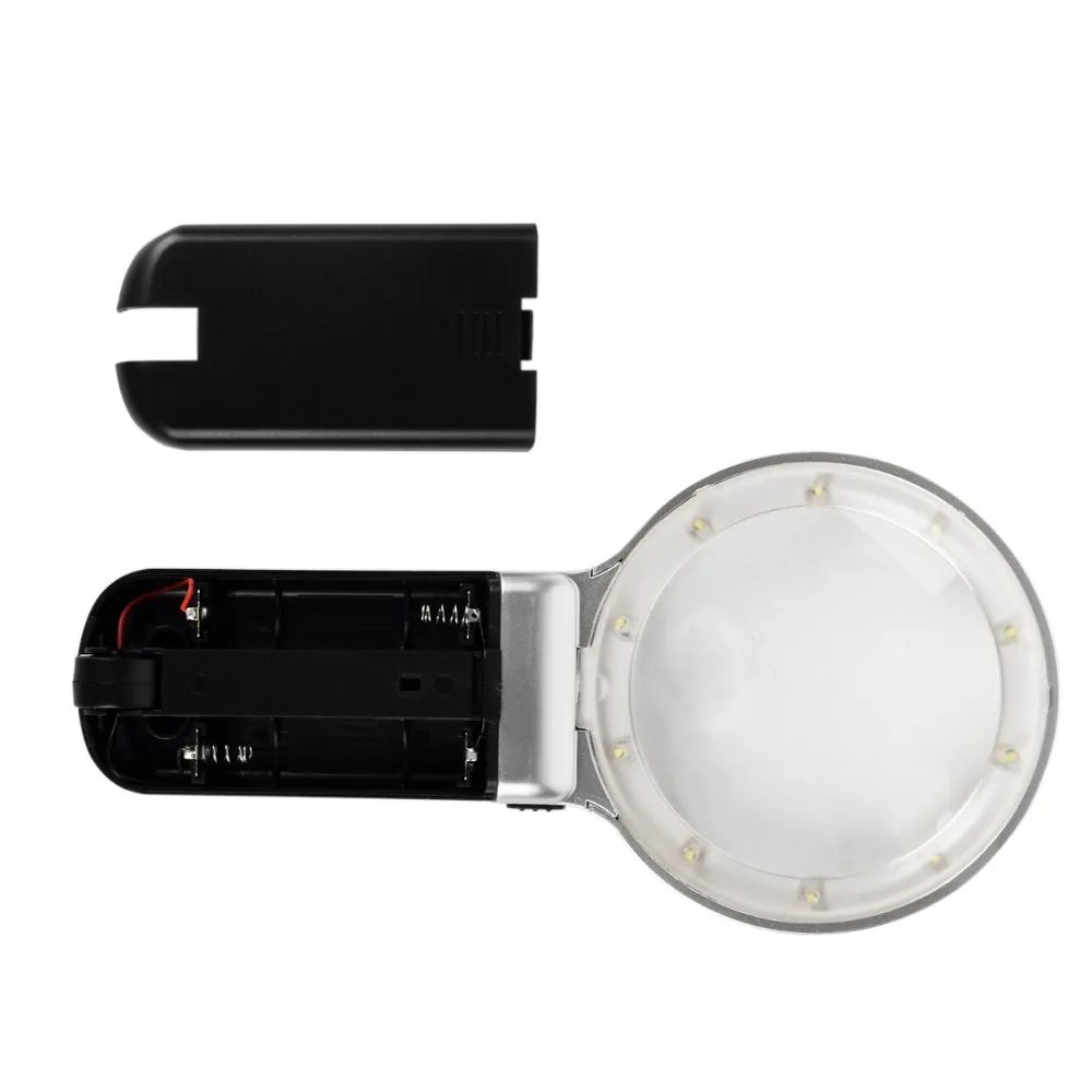 Multifunctional Desktop Handheld Magnifier Jewelry Loupe Adjustable Angle Reading Watch Repair Magnifying Glass LED Desk Lamp | Дом и сад