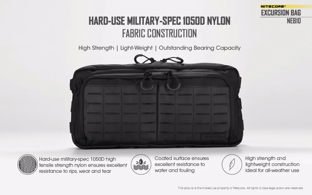 NITECORE NEB10 NEB20 многофункциональная сумка на плечо 1050D нагрудная сумка для спорта на открытом воздухе Дорожная сумка для инструментов школьная сумка