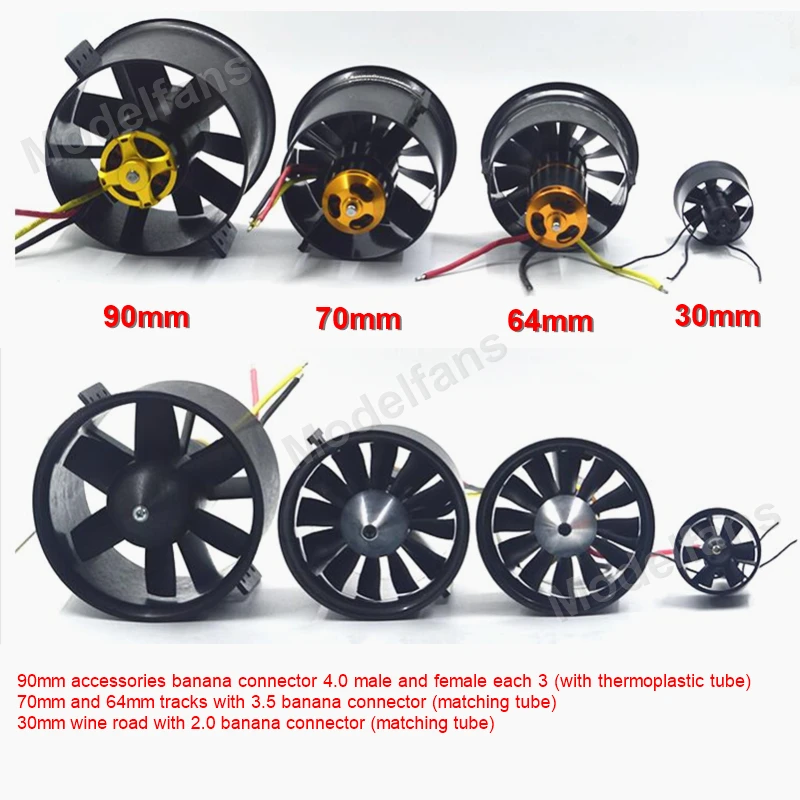 QX-MOTOR EDF 30 мм/64 мм/70 мм/90 мм с 2822/1611/2827/3530 бесщеточный двигатель набор «сделай сам» для гоночного дрона радиоуправляемого Airplain модель