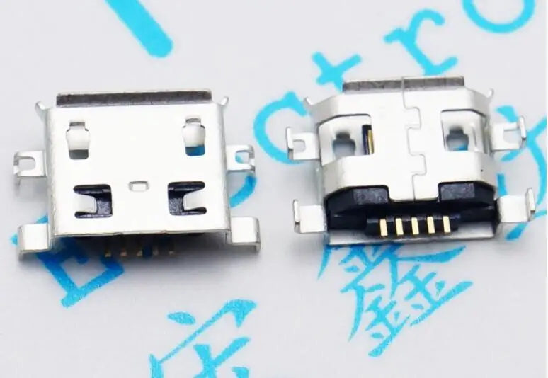 50 шт. микро Usb 5Pin B Тип гнездовой разъем для Мобильный телефон Micro 5 Pin зарядки |