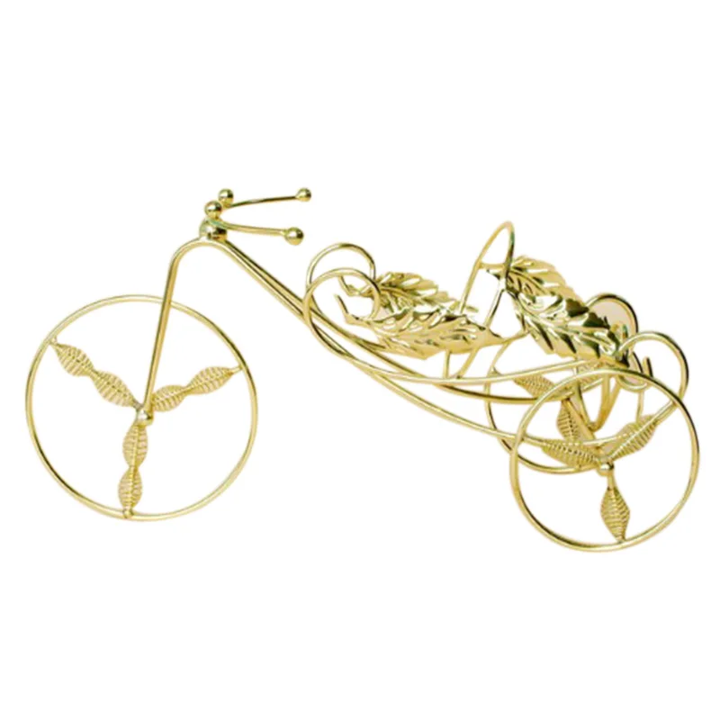 Gold GVCD винтажные трицикл украшения для винных шкафов Творческий хороший трицикл Обхват для вина Декор хранения для дома, кухни, бара украшения аксессуары - Цвет: Gold
