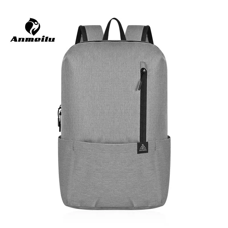 2019 Grey ANMEILU Мини Спорт На Открытом Воздухе Велосипедов Сумки 8L Нейлон Мужчины Женщины Велосипед Велоспорт Рюкзак Запуск Тренажерный Зал Фитнес Восхождение Грудь Чемоданчик - Цвет: 2019 Grey