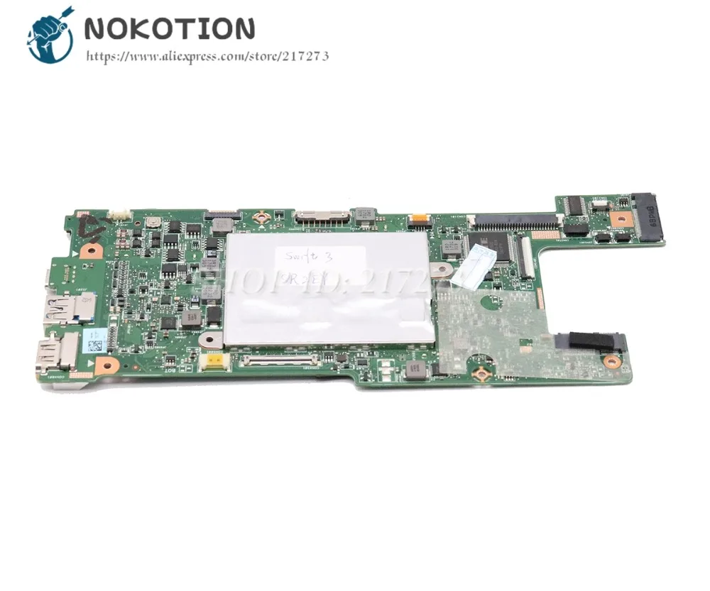 NOKOTION для acer Swift3 SF314 SF314-51 Материнская плата ноутбука NBGKK11002 NB. GKK11.002 CA4DB CA4DB_10L SR2EY I5-6200U Процессор