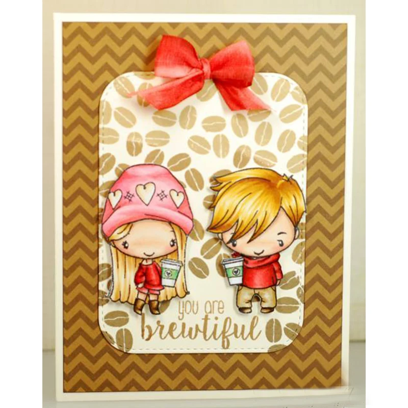 Милый прозрачный силиконовый штамп для девочек и мальчиков сделай сам