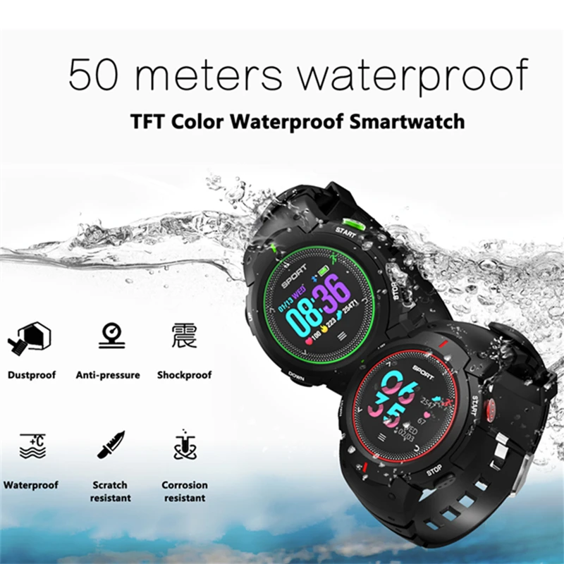 2018 новые F13 Bluetooth Смарт-часы настоящий IP68 водонепроницаемый мульти-спортивный