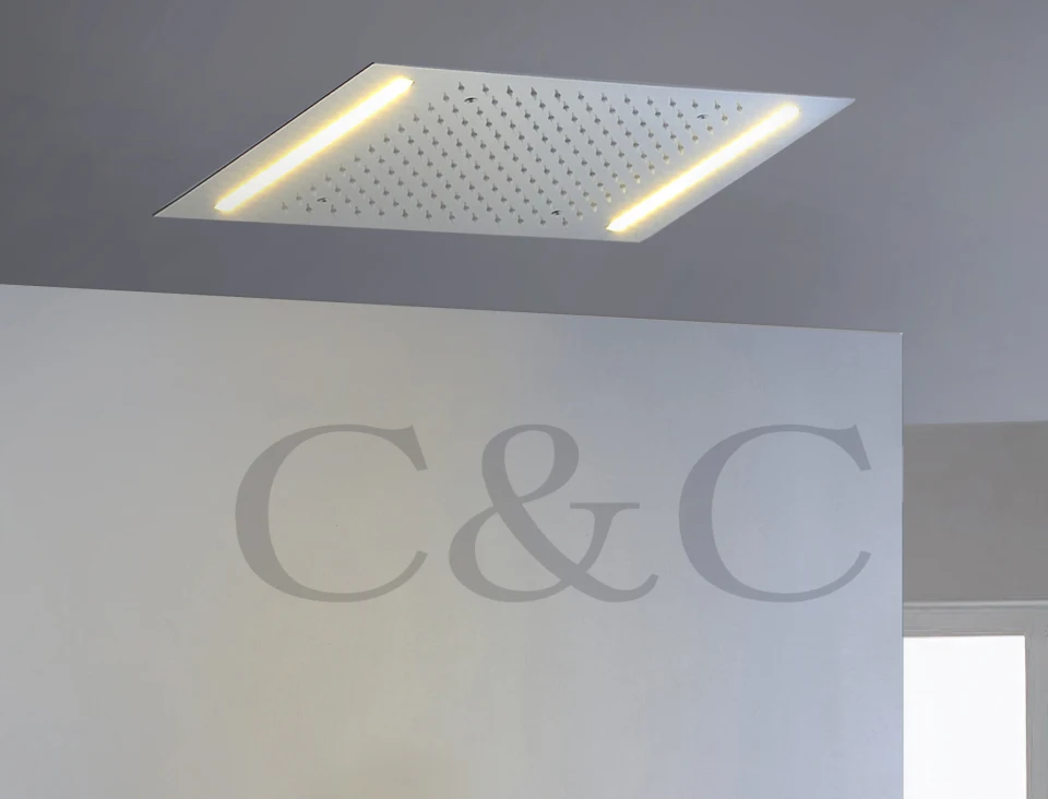 Дождевая светодиодсветодиодный насадка для душа ванной комнаты 100 В ~ 240