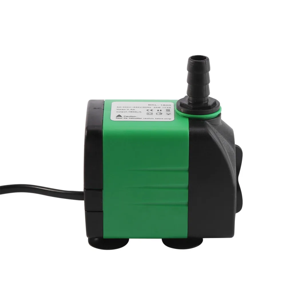 WALFRONT Мини AC 220-240 в 3-20 Вт погружной водяной насос ультра-тихий аквариумный фонтан воздушный Аквариум Пруд водяной насос 5 типов горячая распродажа