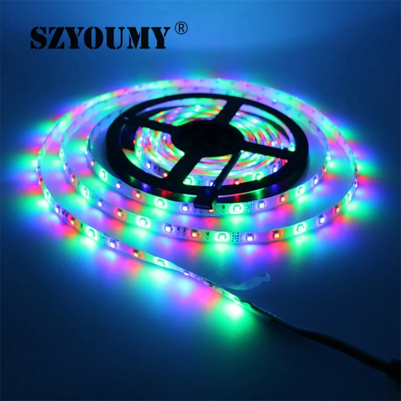 SZYOUMY 5 м 2835 водонепроницаемая светодиодная лента RGB IP65 полоса света 12 в 60