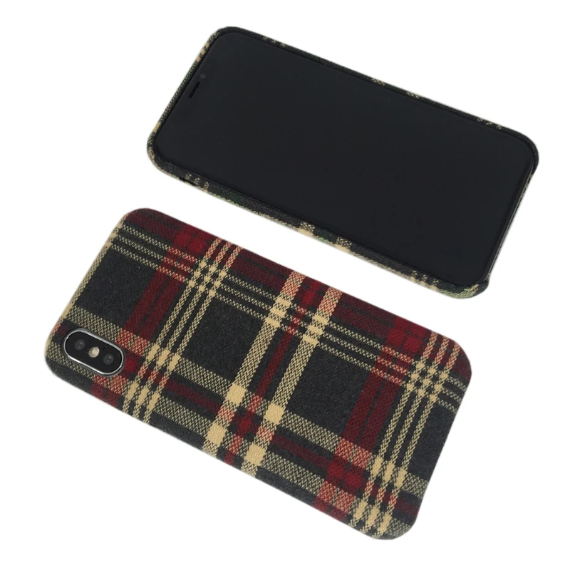 Лидер продаж зимние теплые мягкие шотландский плед Стиль чехол для iPhone X 8 плюс 6 s