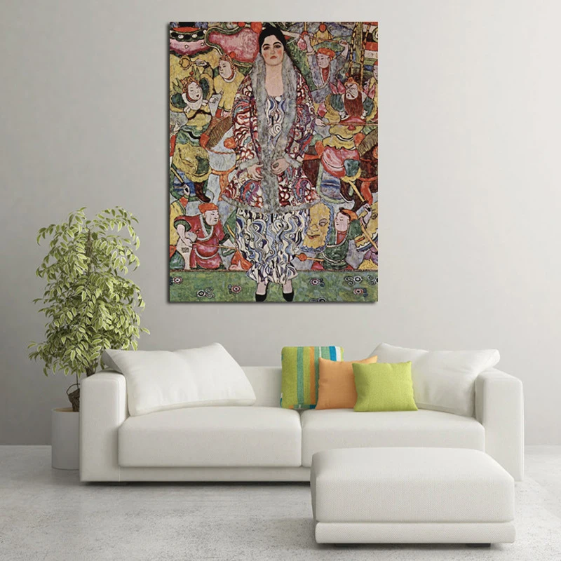 Gustav Klimt Kiss Canvas настенные картины художественные абстрактные на холсте Печать