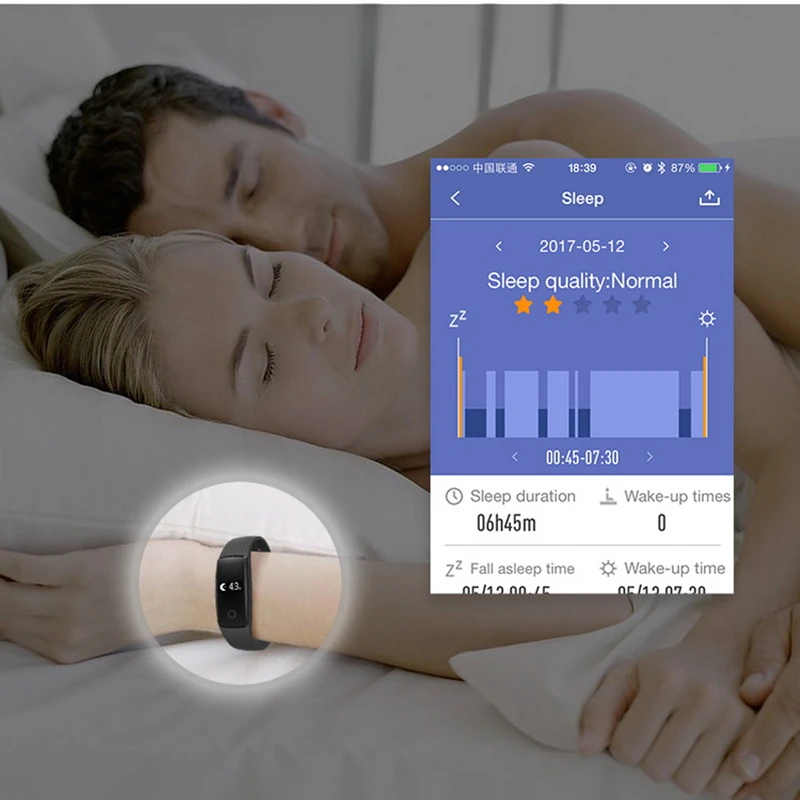 Фитнес браслет сердечного ритма Мониторы пульсометр умные часы трекер Smart Band