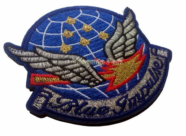 Военные армейские нашивки вышивка синие пятна тактическая повязка на руку ткань