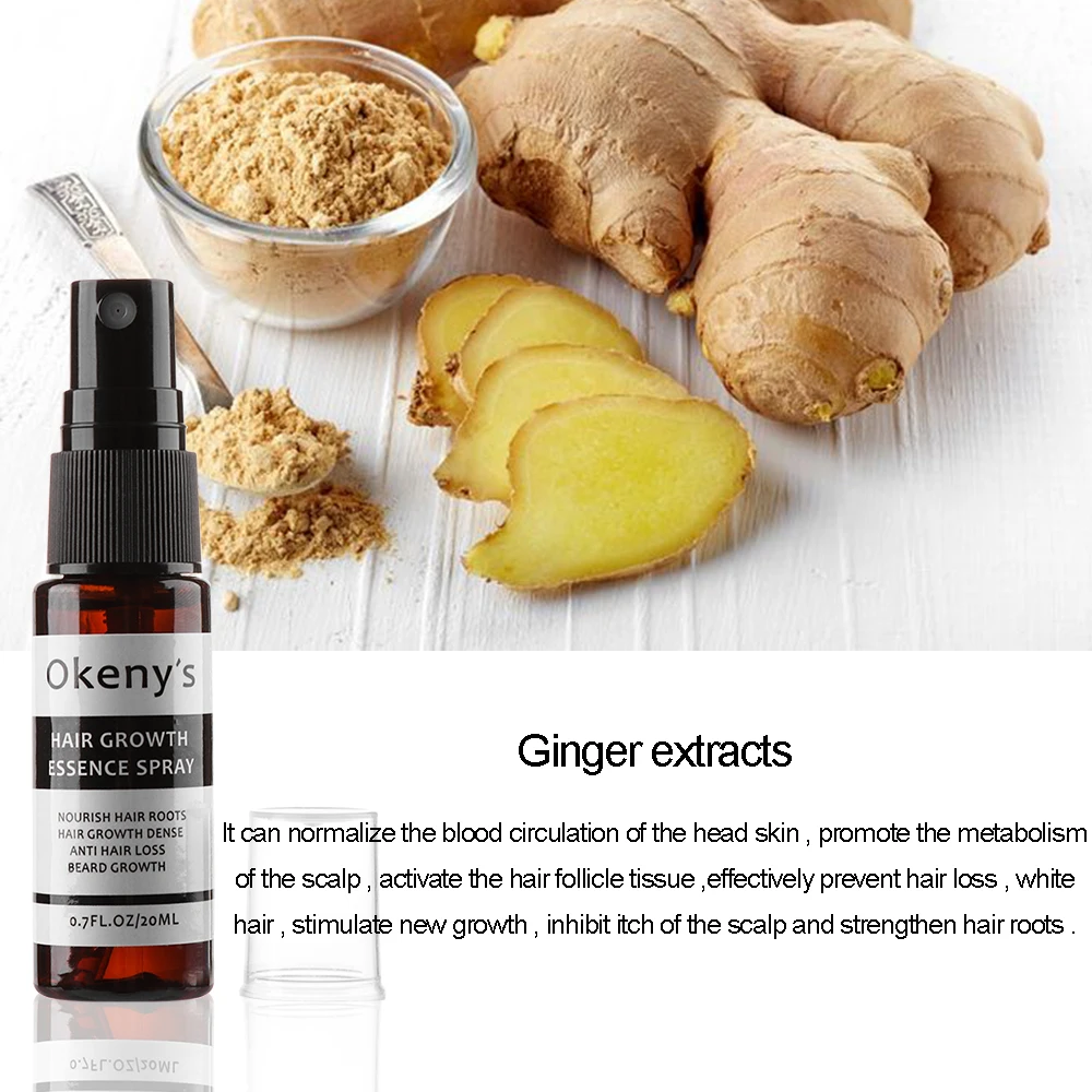 Эссенция для роста волос Ginger спрей 20 мл восстанавливающая сыворотка выращивания