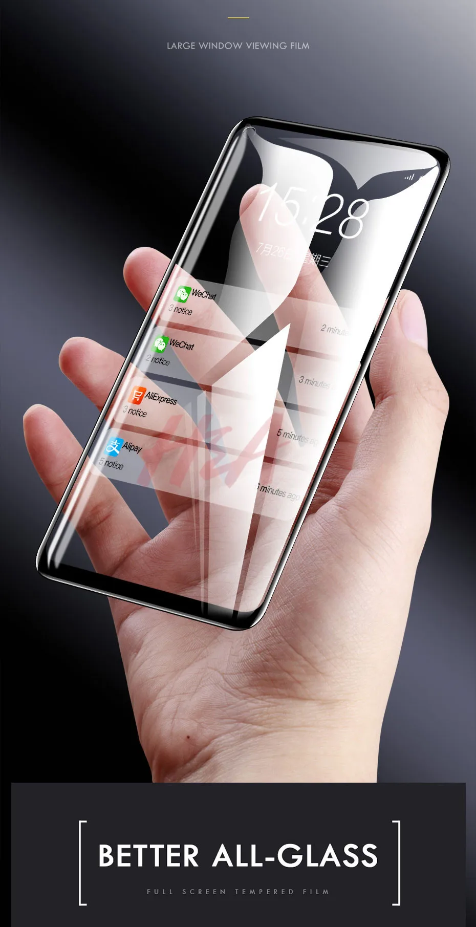 H& A 15D полное Защитное стекло для huawei 8X10 9 Lite закаленное стекло для huawei Honor 10 9 8X Защитная пленка для экрана