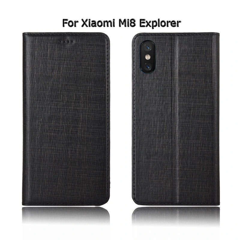 Чехол-книжка из натуральной кожи для Xiaomi Mi 8 9 Se Lite Explorer cc9 cc9e | Мобильные телефоны и