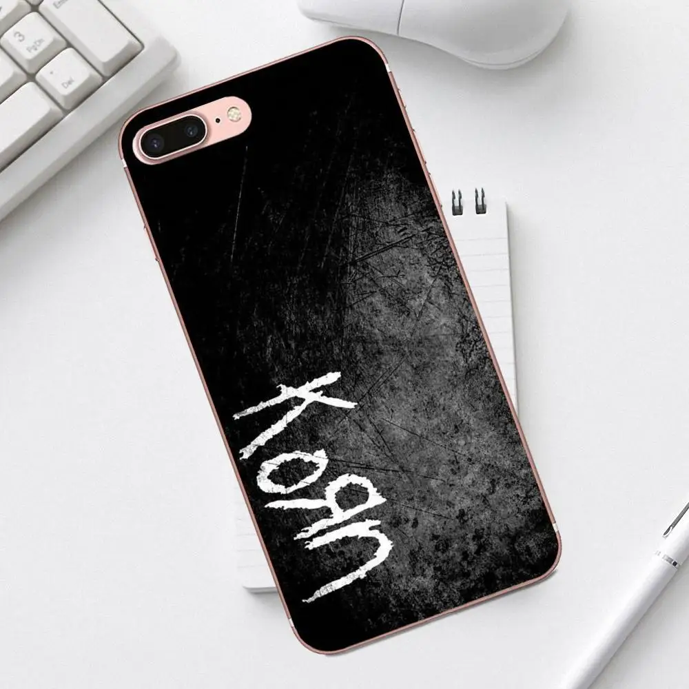 Qdowpz мобильный телефон с принтом в виде ракушки Korn логотип для iPhone 4 4S 5 5C SE 6 6S 7 8 Plus X