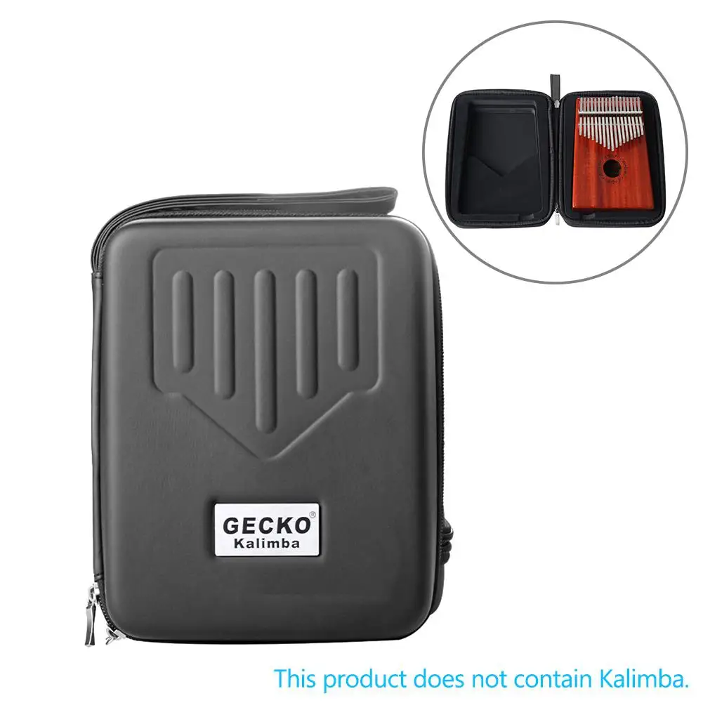 GECKO портативный водонепроницаемый ударопрочный 17 клавишный Kalimba Mbira чехол для